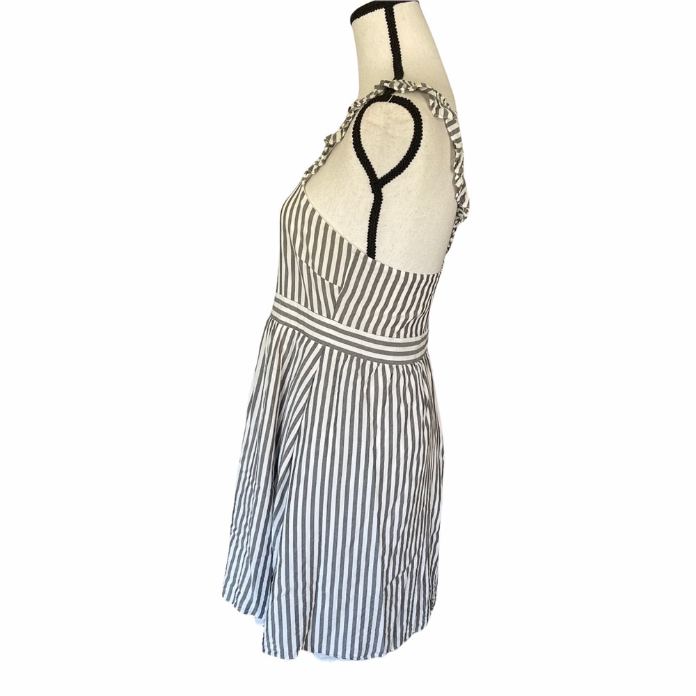Madewell Striped Ruffle Strap Empire Dress - Picture 6 of 8